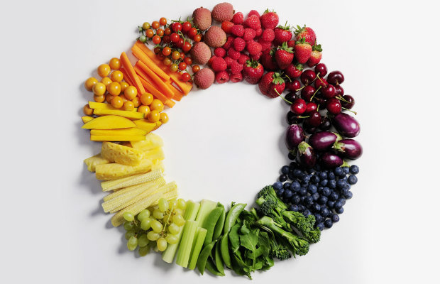 Fruit &amp; vegetable color wheel.